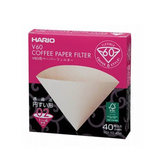 Hario V60 Paper Filter 02 Natural - 40 pack Hario