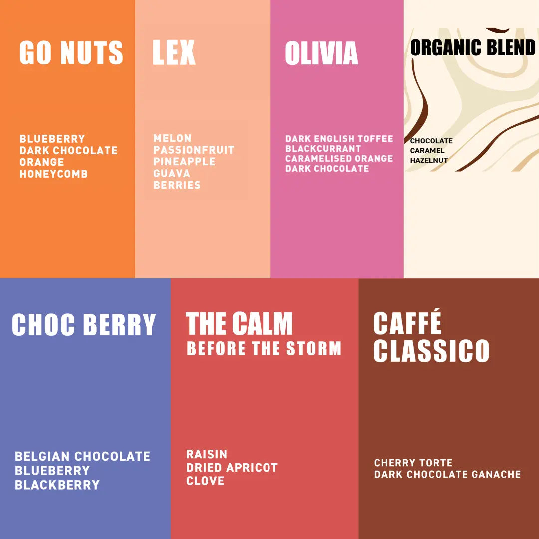 ultimate coffee blends taster pack Flavours