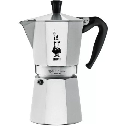 Bialetti Moka Express Stovetop Espresso Maker - 1, 3, 4 or 6 Cups - The Wood Roaster