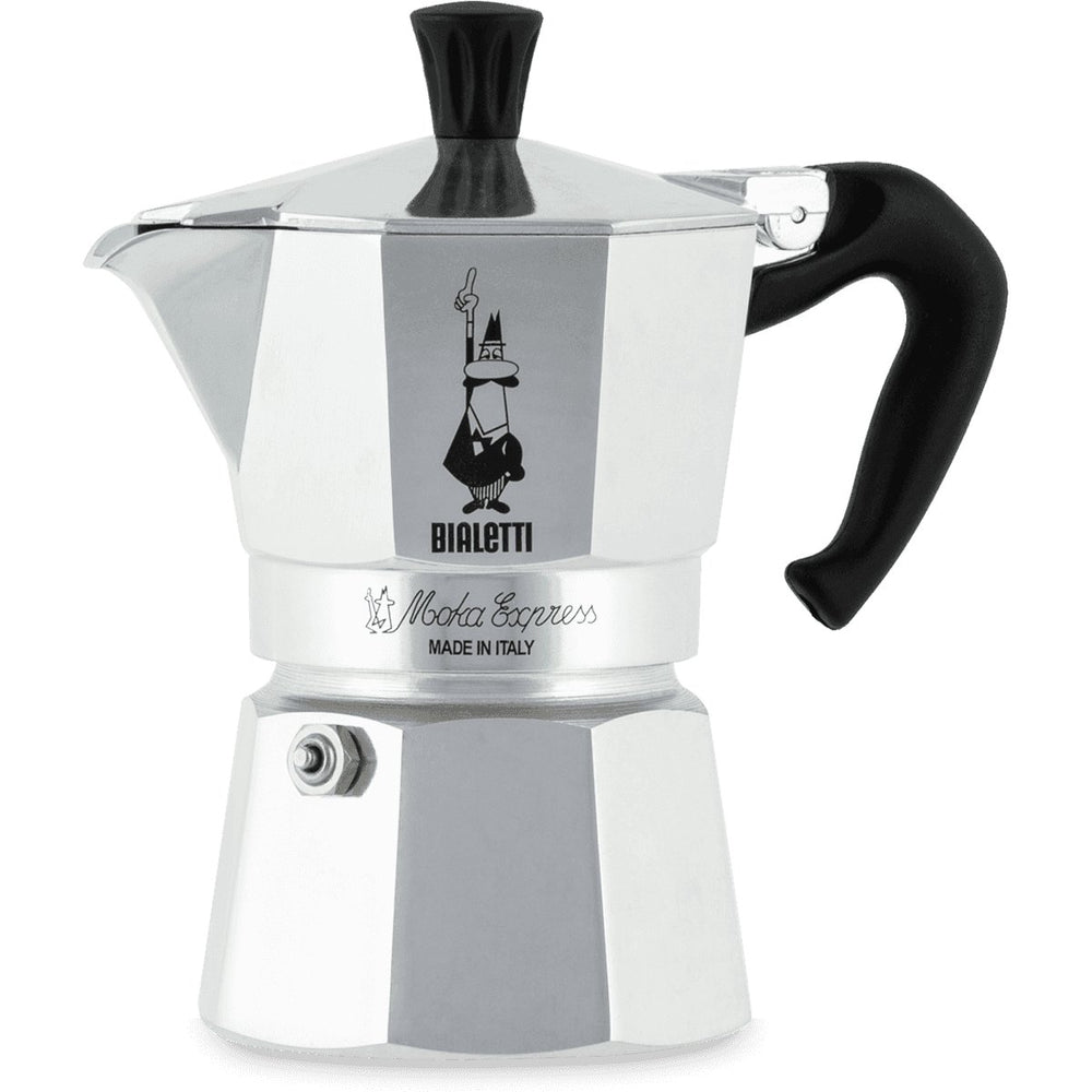 Bialetti Moka Express Stovetop Espresso Maker - 1, 3, 4 or 6 Cups - The Wood Roaster