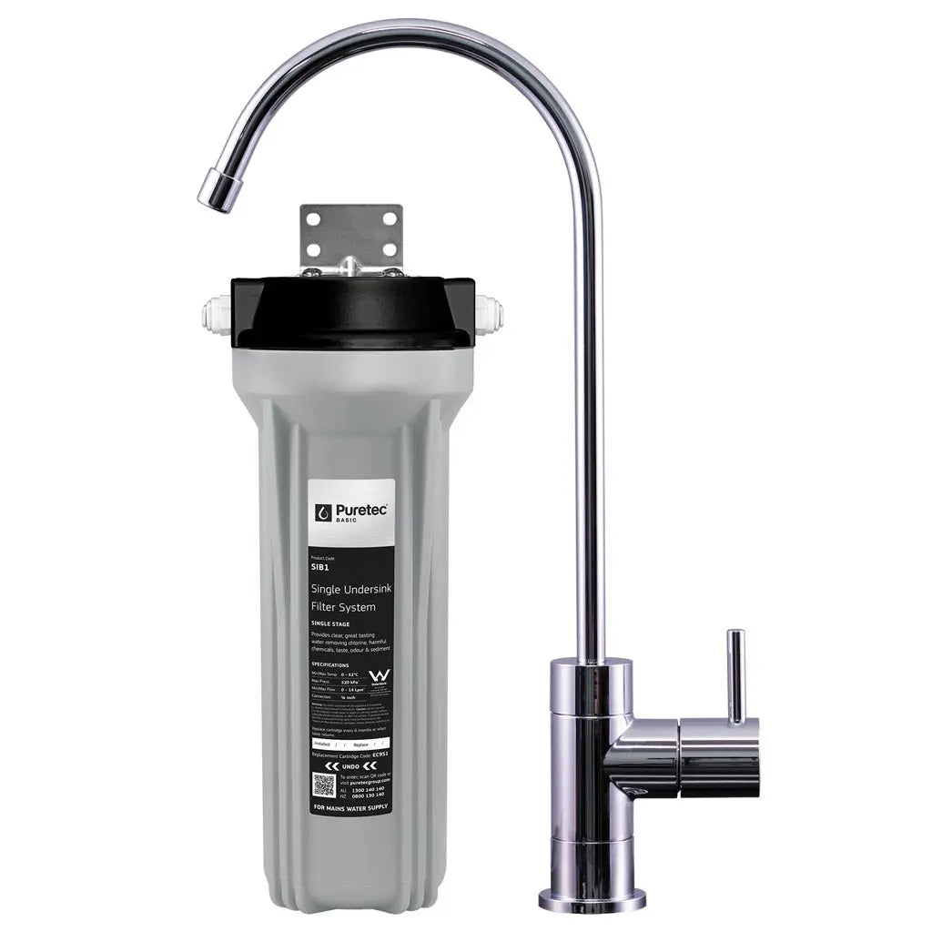 Puretec Under Sink Water Filter System with Faucet - The Wood Roaster